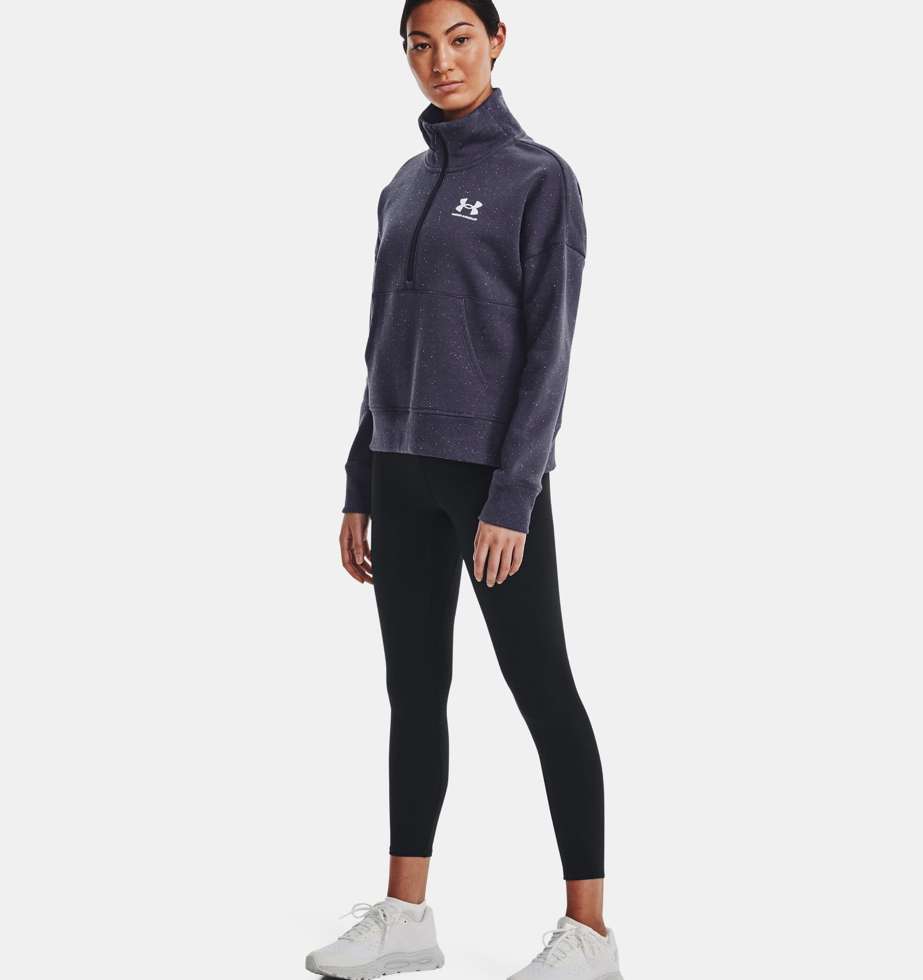 Under Armour Rival Damen Fleece ZipPullover blau