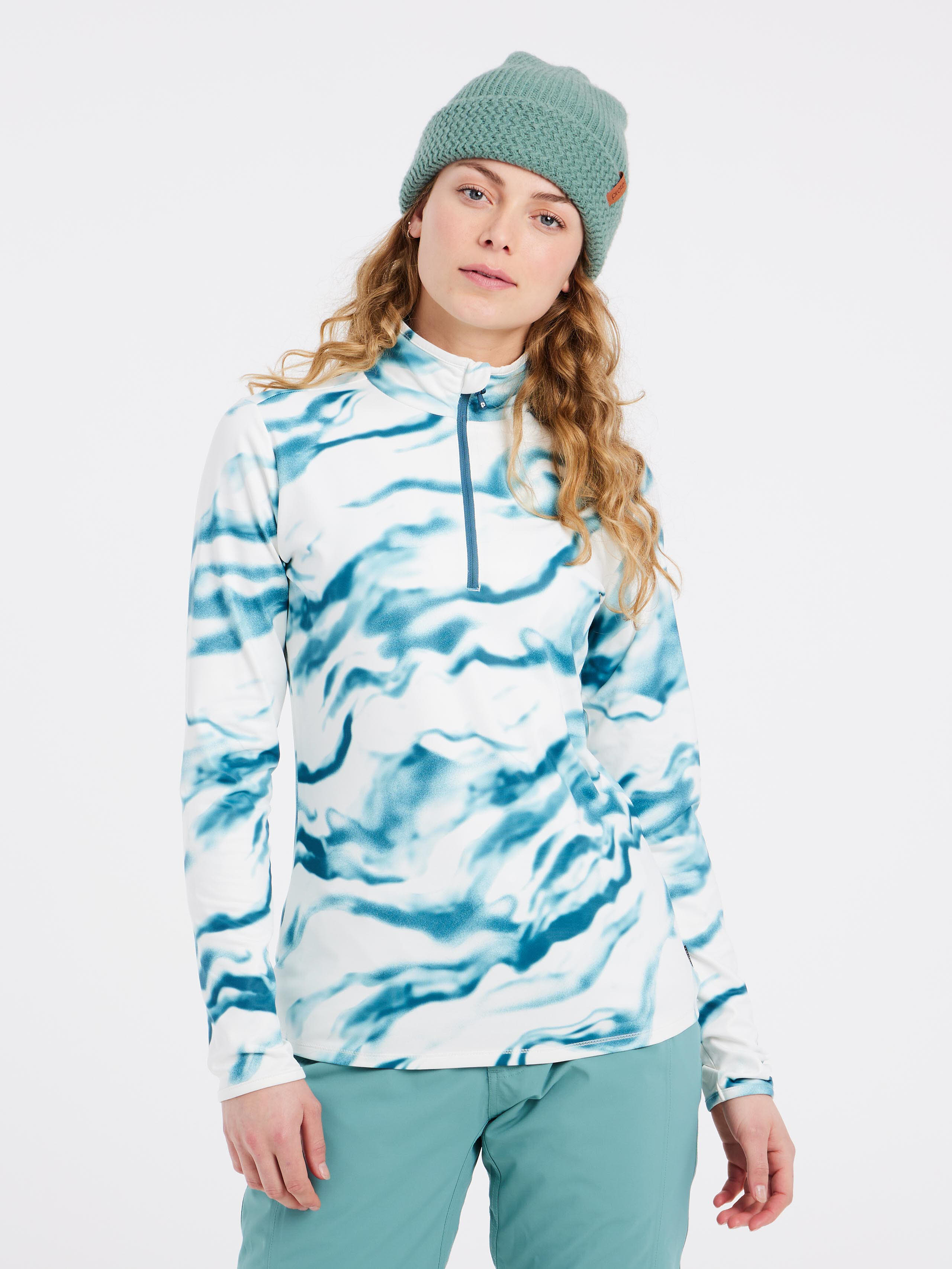 Protest PRTRIKOTI Skipullover Skirolli Damen weiß blau