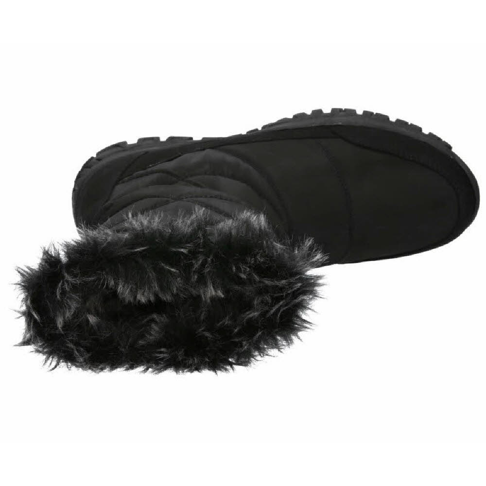 LICO Almina Stiefel Slipper gefüttert Damen schwarz NEU