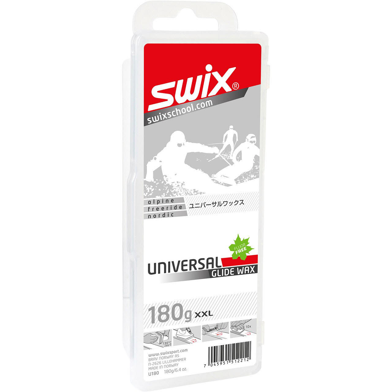 Swix U180 Universalwachs Wachs für Ski und Snowboard NEU