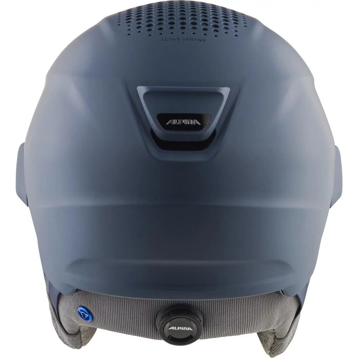 Alpina Alto QV Skihelm integriertes Visier blau