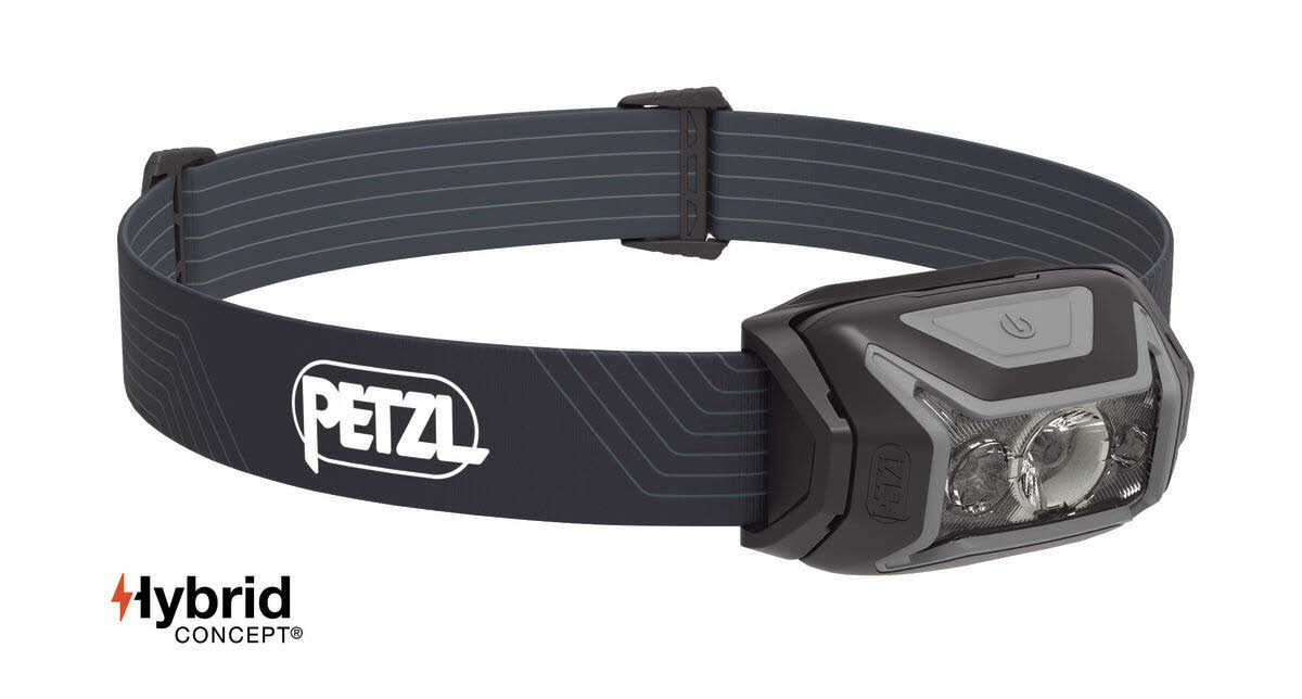 Petzl Actik Unisex Stirnlampe grau