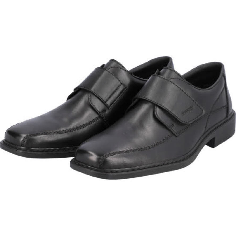 Rieker FSK Herren Halbschuhe Lederschuhe schwarz