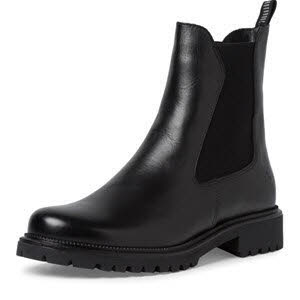 Tamaris Damen Stiefelette Chelsea Boot schwarz