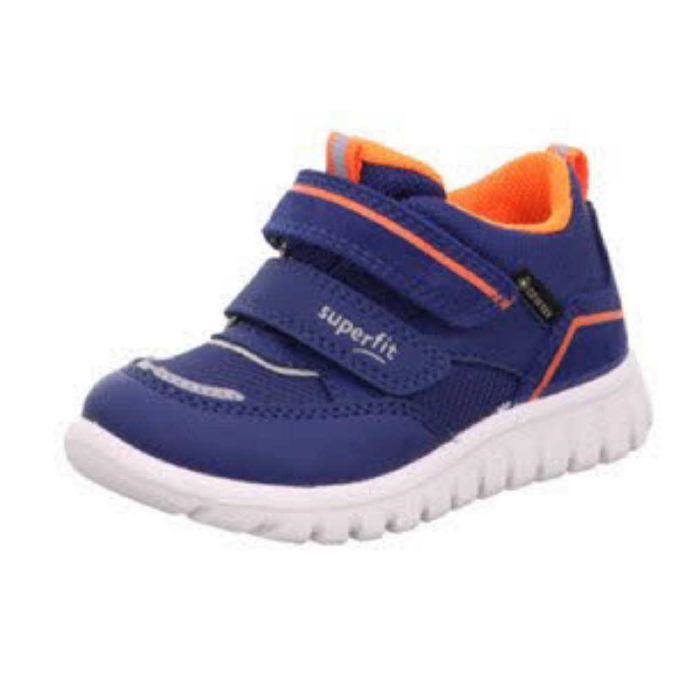 Superfit Sport 7 Mini Jungen Sneaker Sportschuhe Klettverschluß blau/orange NEU