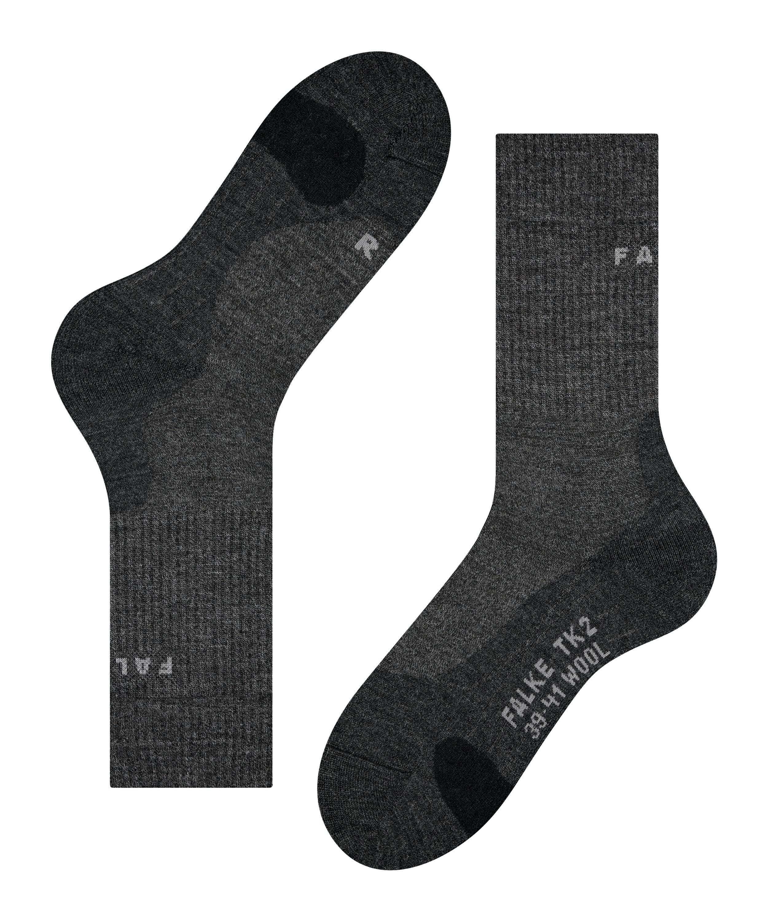 Falke TK2 Explore Wool Damen Wandersocken Trekkingsocken schwarz