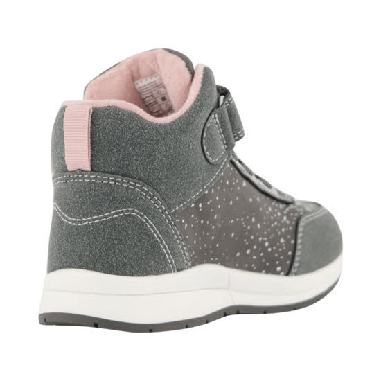 Indigo Fit Mädchen Stiefel Kinderstiefelette Klettverschluß grau/pink NEU