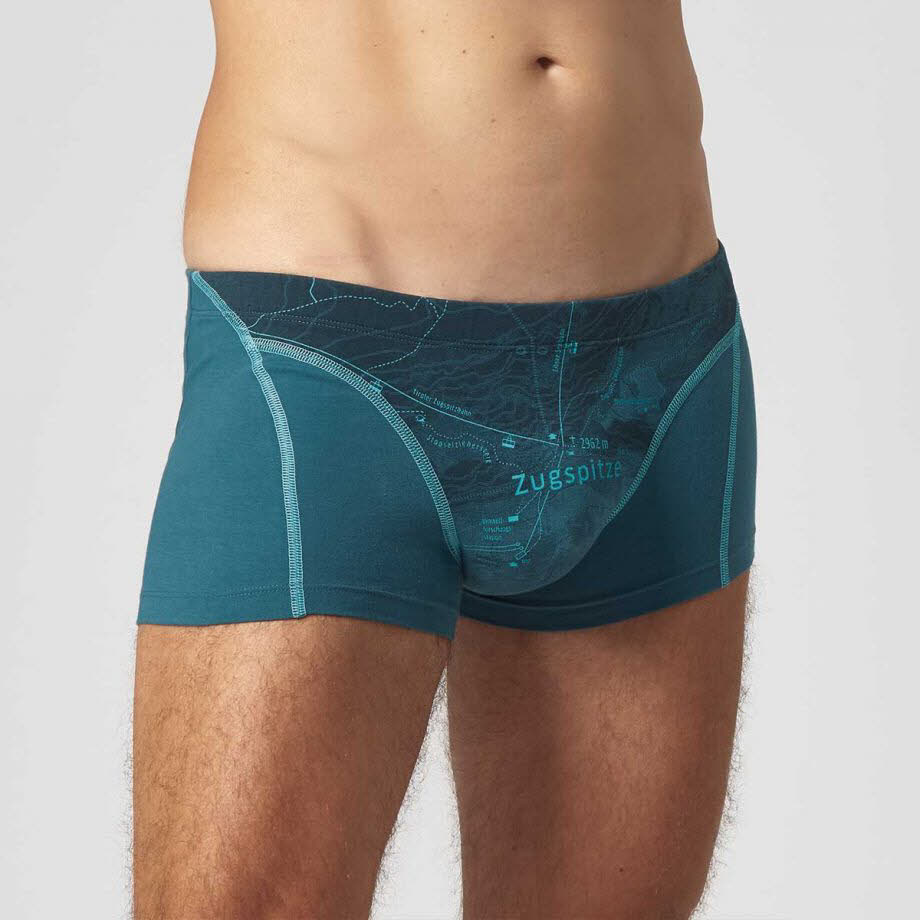 Ein schöner Fleck Erde Zugspitze Boxer Unterhose kurz Herren blau NEU