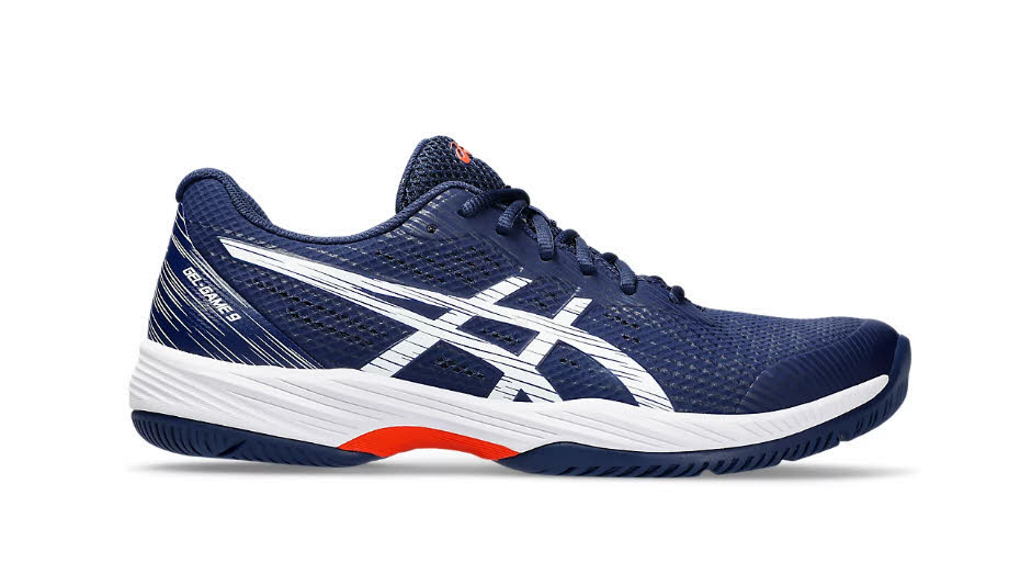 ASICS GEL-GAME 9 Tennisschuhe Outdoor Herren weiß dunkelblau