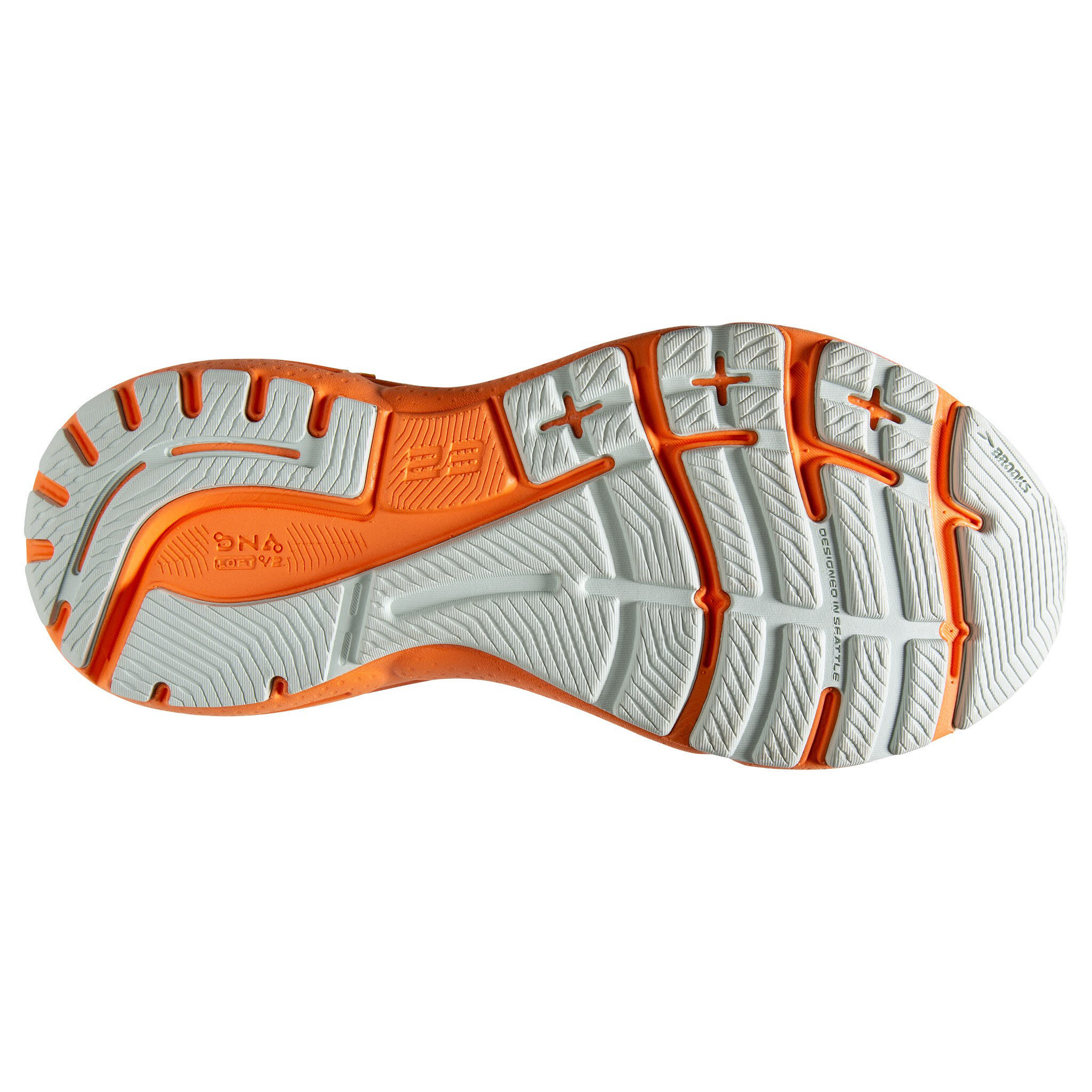 Brooks Adrenaline GTS 23 Laufschuh Joggingschuh Damen hellgrau orange