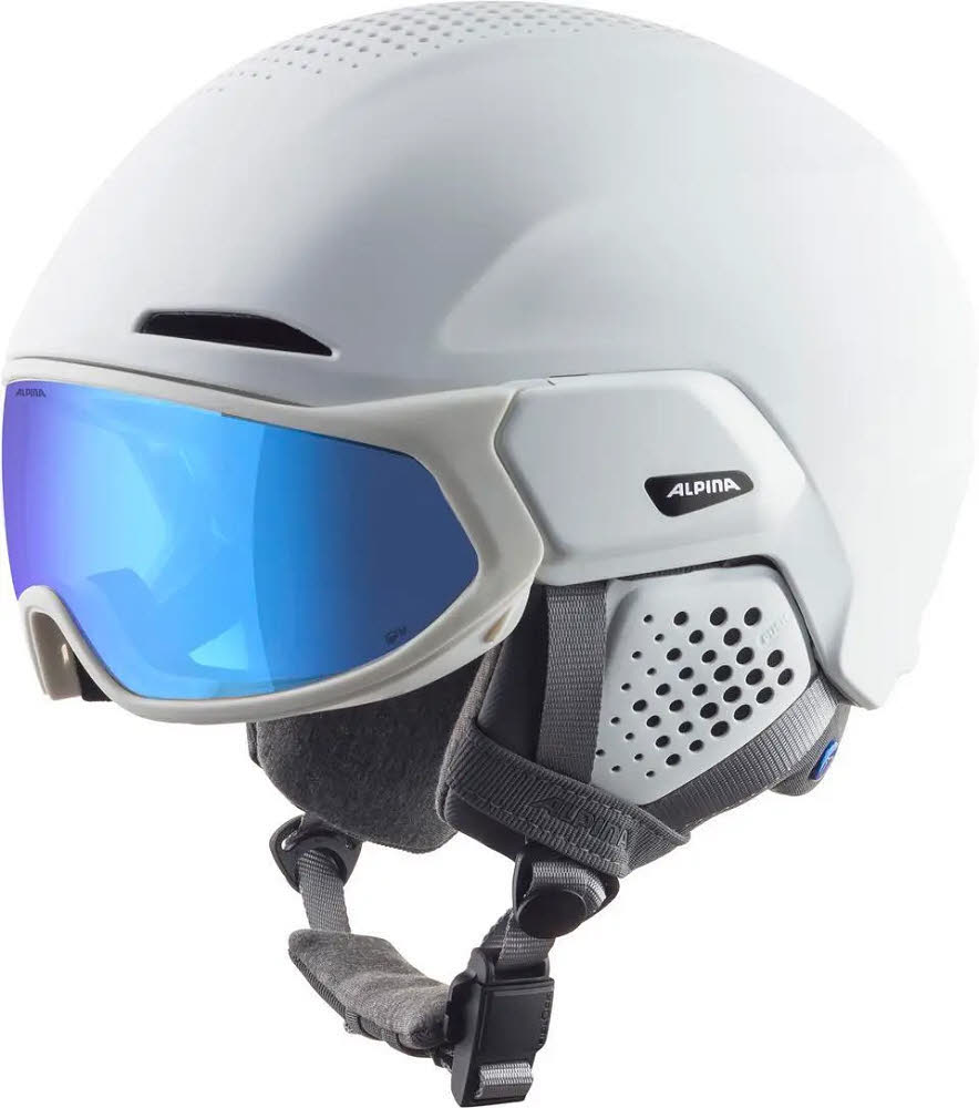 Alpina ORO QV MIPS Damen Skihelm Snowboardhelm Visierhelm white matt