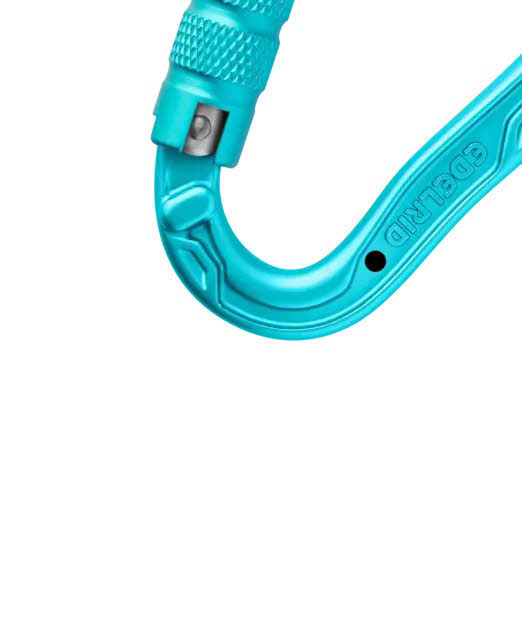 Edelrid HMS Bullet Triple RFID Verschlusskarabiner blau