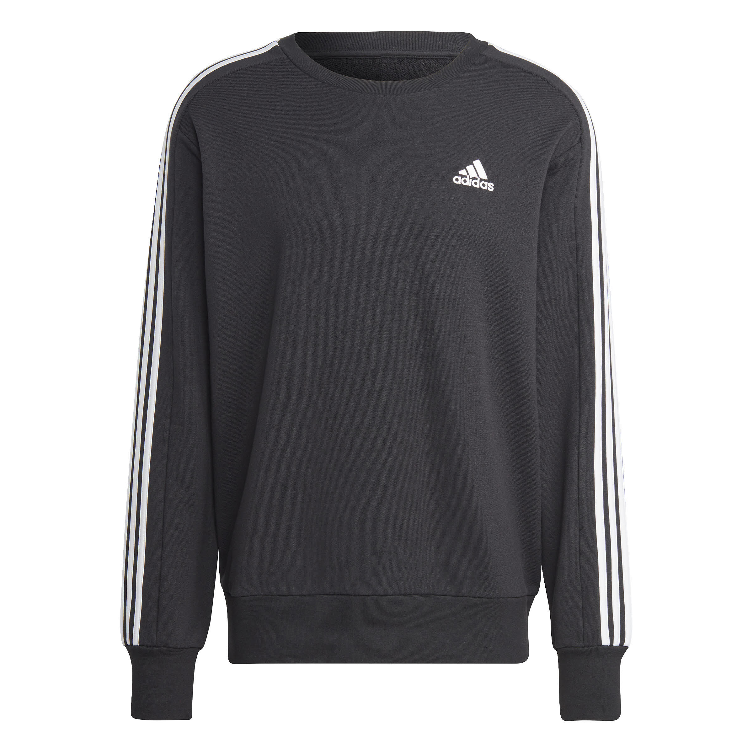 adidas 3S FT SWT Herren Sweatshirt Pullover Sweat-Pulli grau