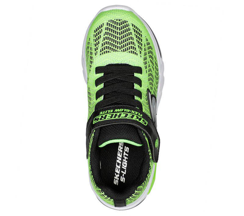 Skechers Flex-Glow-Elite Vorlo Jungen Sneaker grün