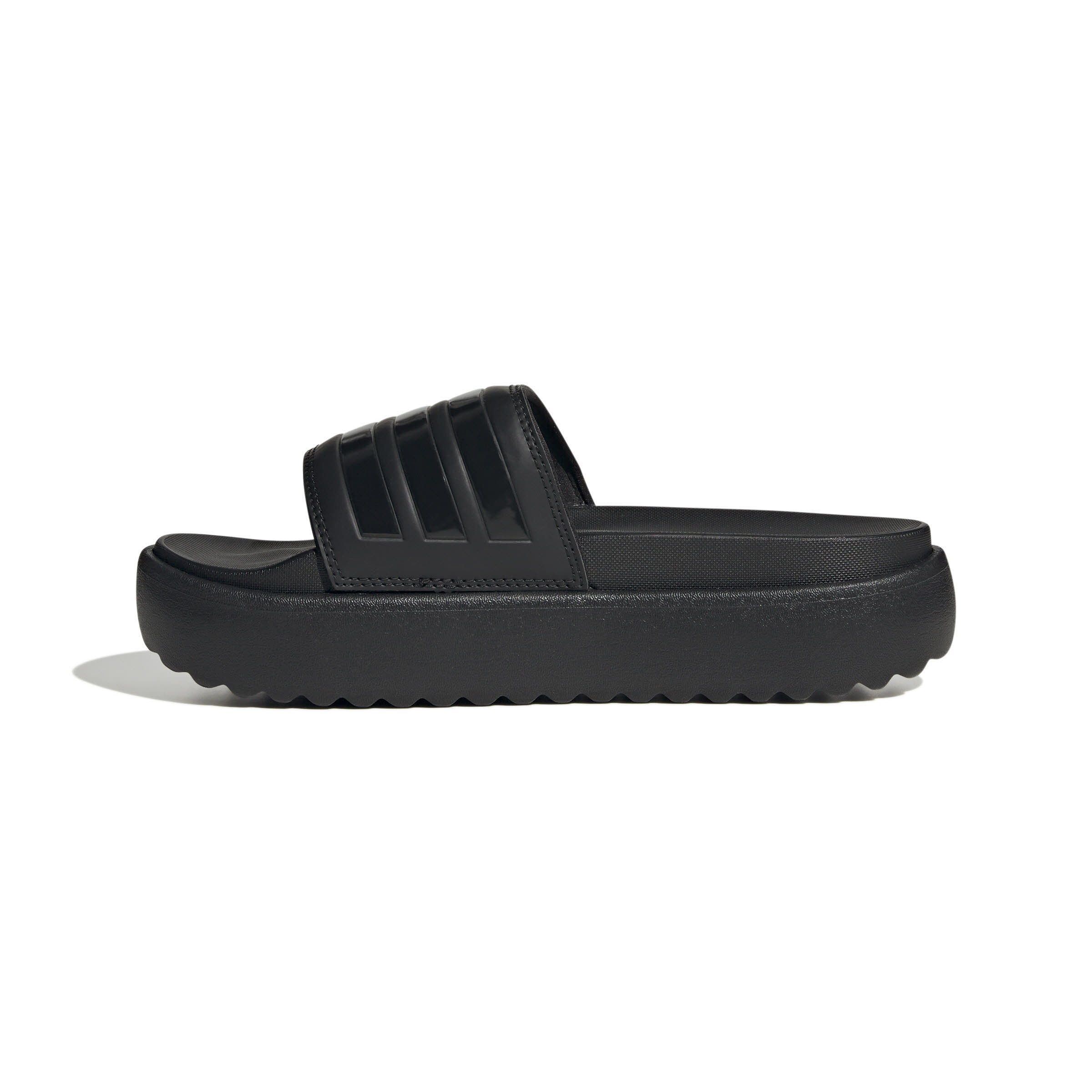 adidas ADILETTE PLATFORM SLIDES Damen Badeschuhe Badesandalen schwarz NEU