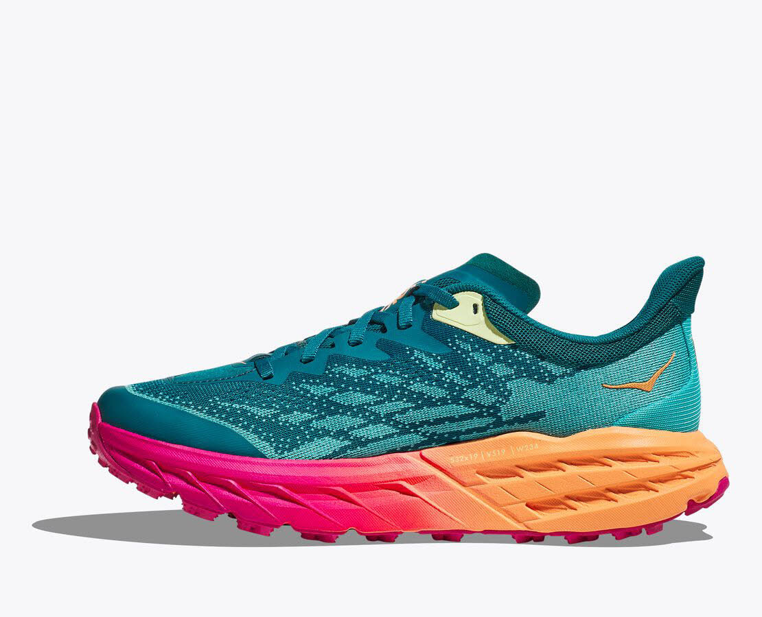 HOKA Speedgoat 5 Damen Trailrunningschuh Outdoorschuh blau-pink