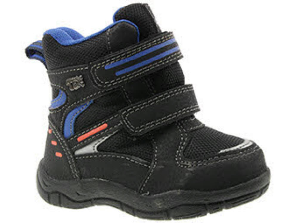 Indigo Andrea Baby Winterstiefel Jungen Klettverschluss gefüttert schwarz NEU