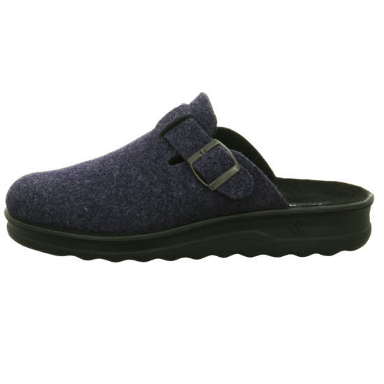 Romika Herren Schlupfschuh Clogs Pantoffel Gefüttert Filzschuhe blau NEU