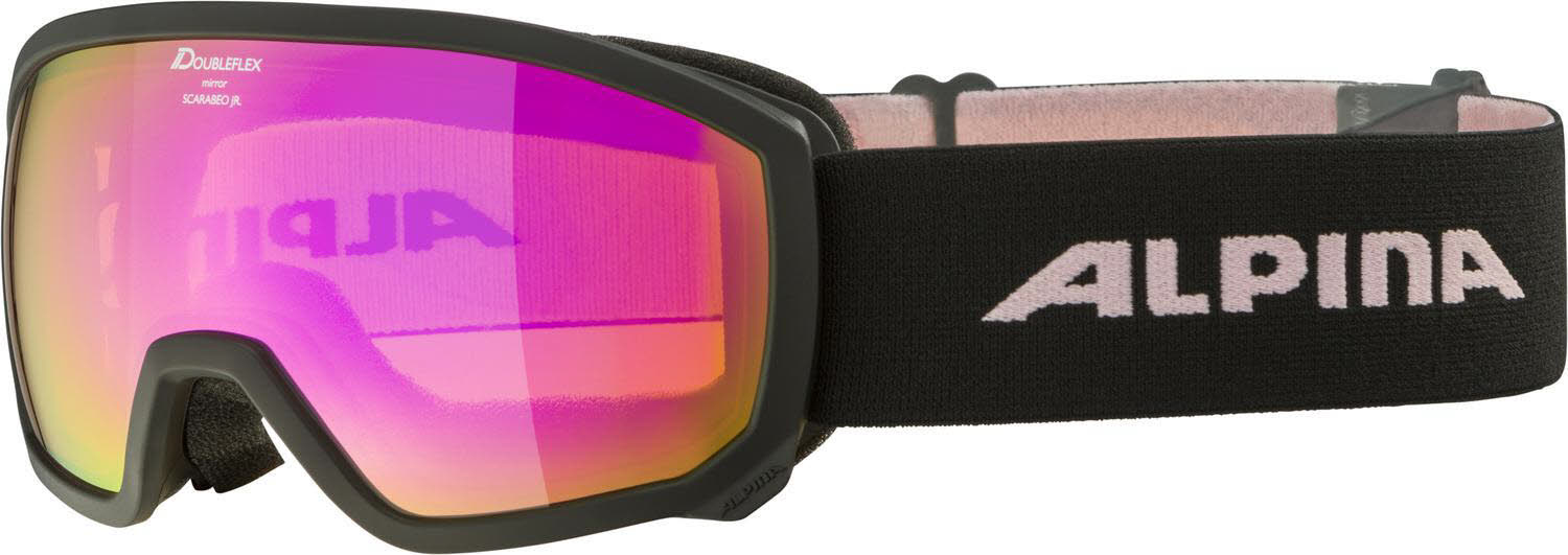 Alpina SCARABEO JR. Q-LITE Skibrille Kinder schwarz