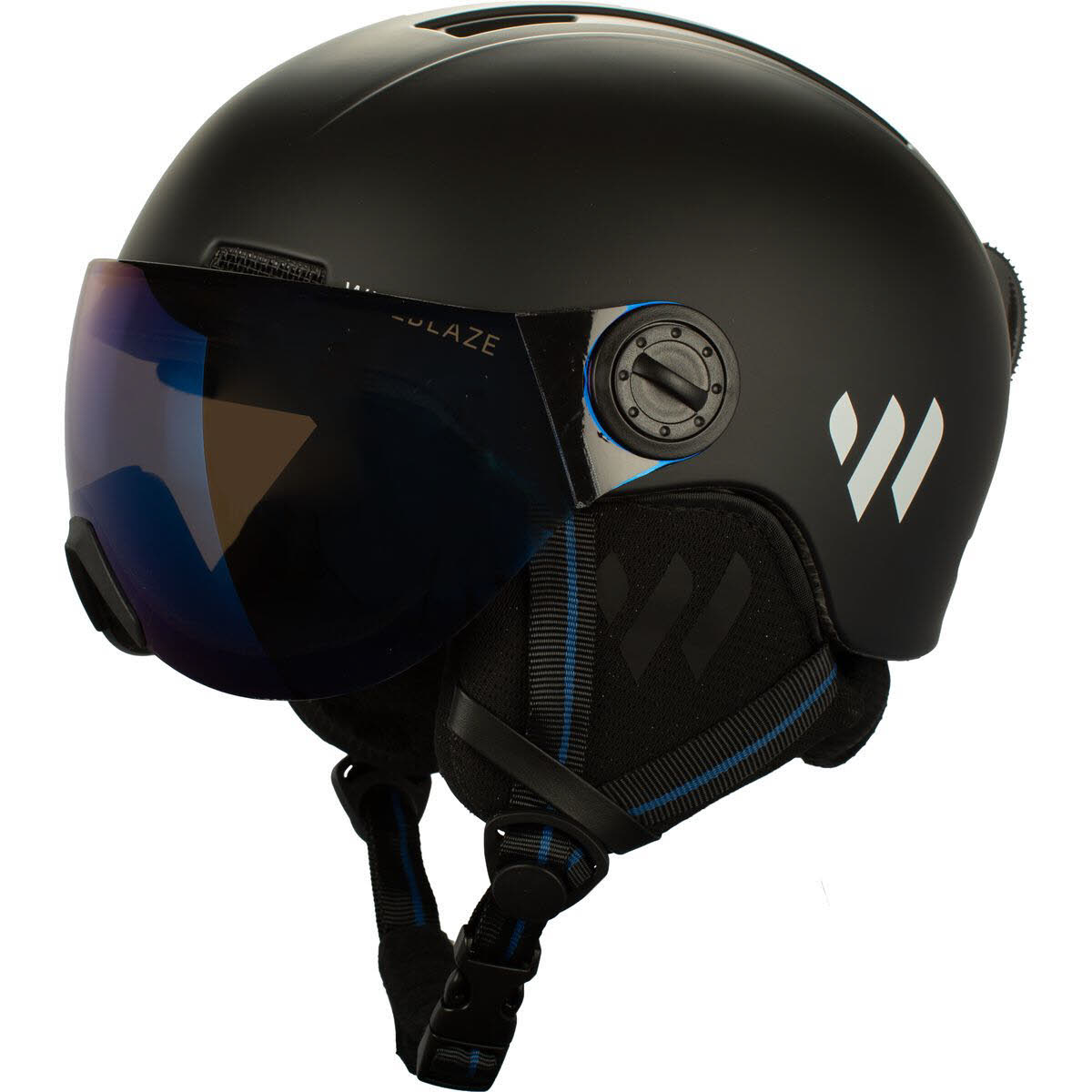 Witeblaze VISOR PRO Junior Skihelm Visier Helmset Kinder schwarz