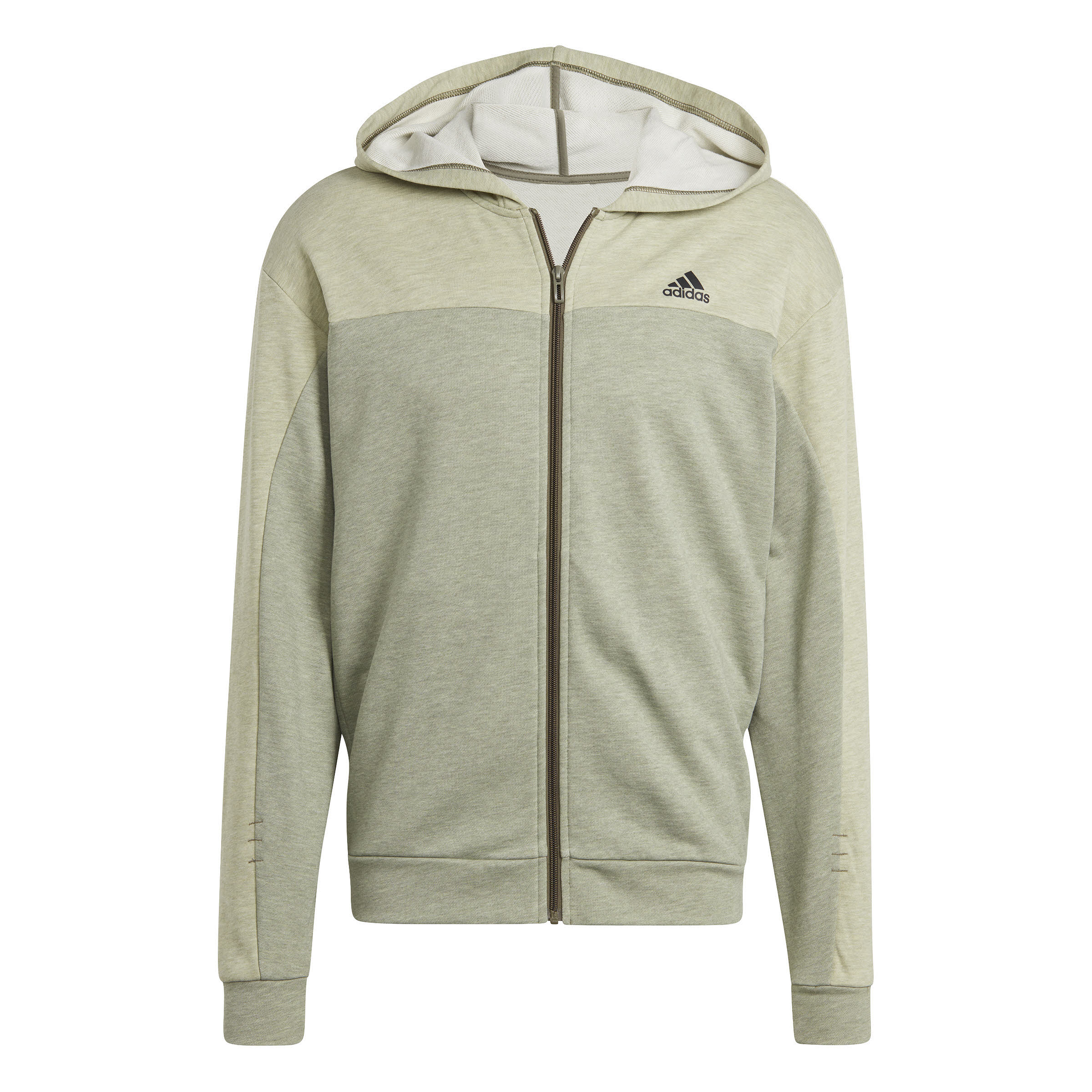 adidas M Mel Fz Herren Sportjacke Kapuzenjacke grün