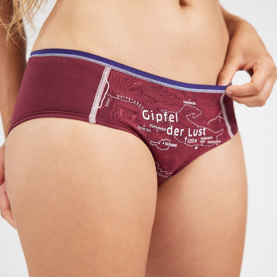 EIN SCHÖNER FLECK ERDE Hipster GIPFEL DER LUST Unterhose Damen rot Neu