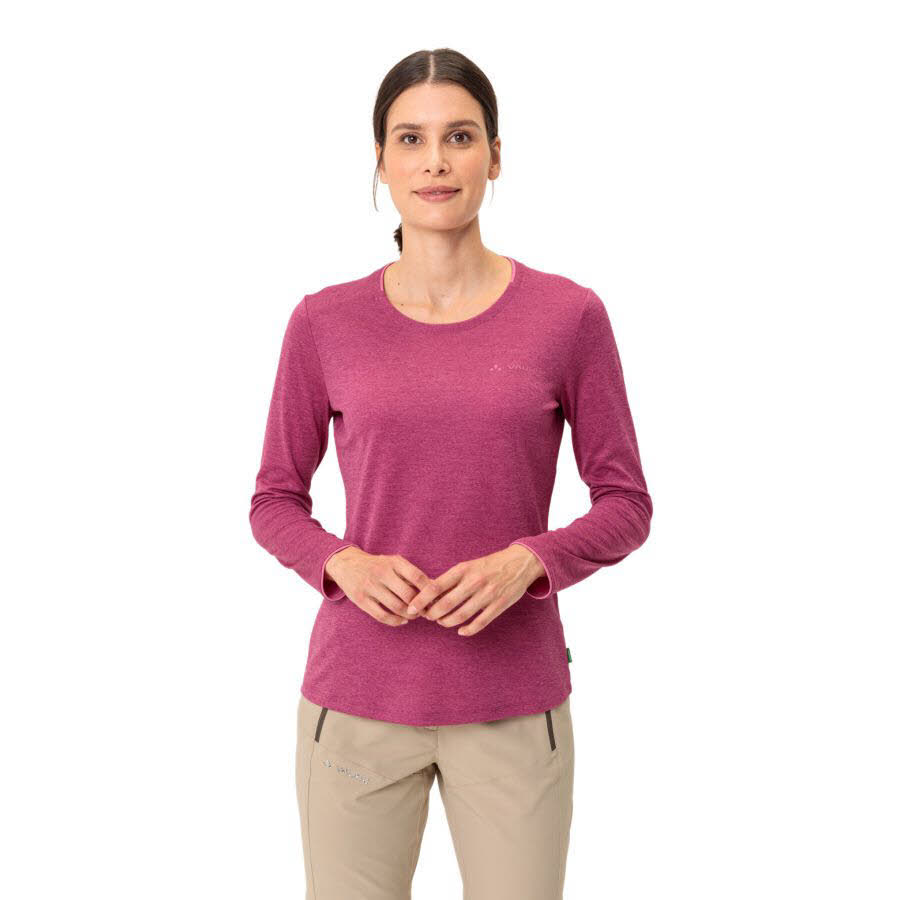 Vaude Essential Damen Langarmshirt Sweatshirt lila