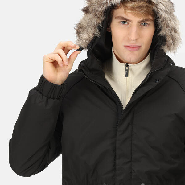 Regatta Salinger III Parka Jacke Freizeitjacke modisch Herren schwarz