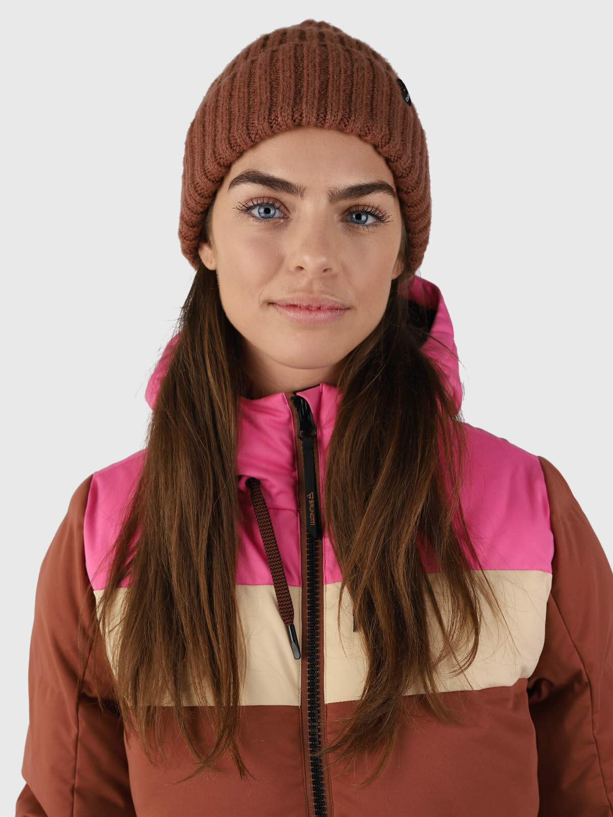 Brunotti Niagona Damen Puffer Skijacke Wintersportjacke Braun