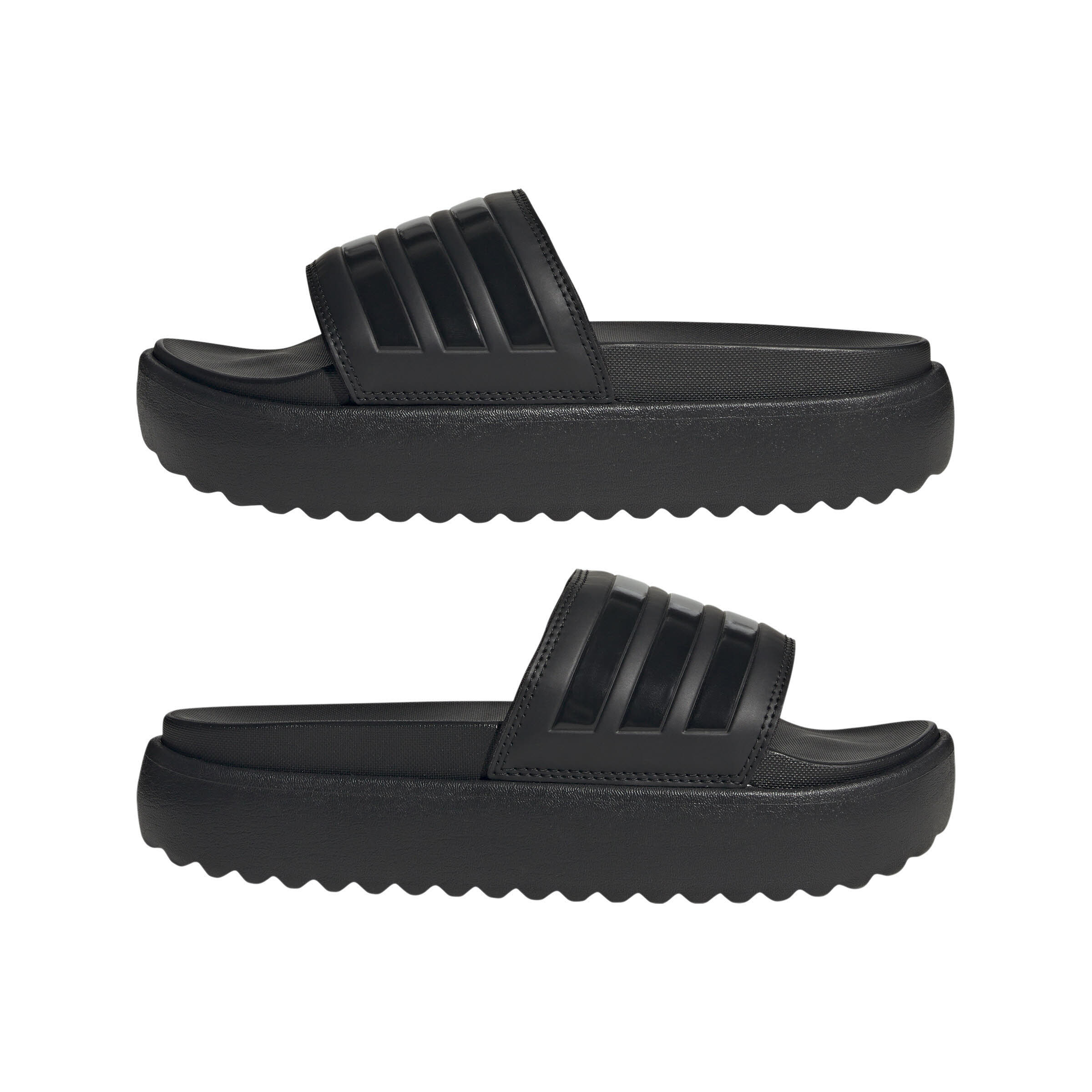 adidas ADILETTE PLATFORM SLIDES Damen Badeschuhe Badesandalen schwarz NEU