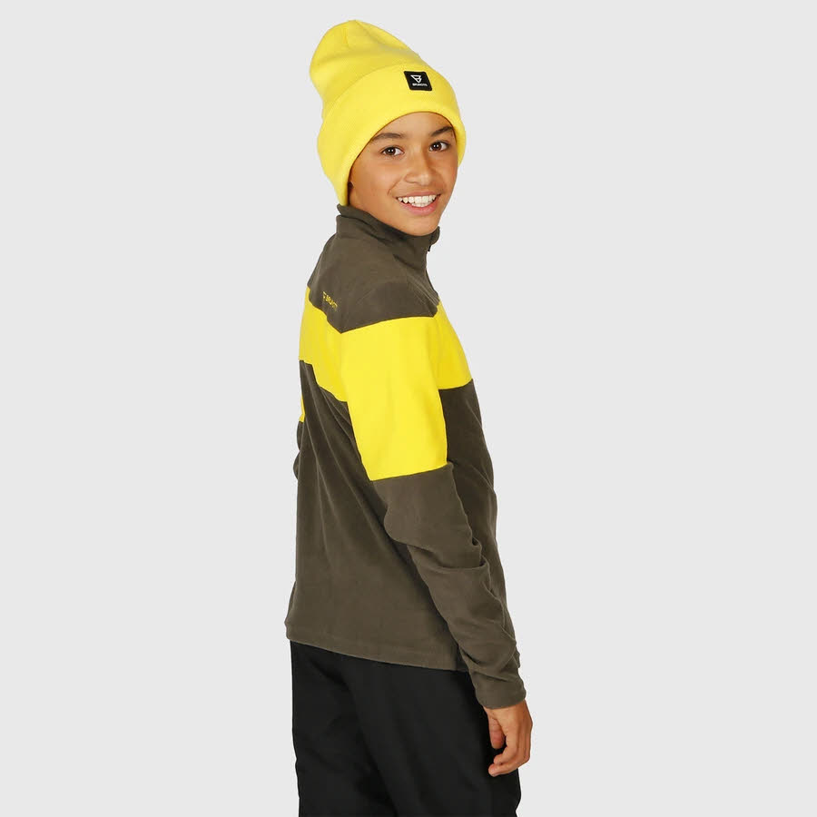 Brunotti Jungen Skirolli Langarm Kinnschutz Reißverschluss Komfort Outdoor Sport Freizeit grau NEU