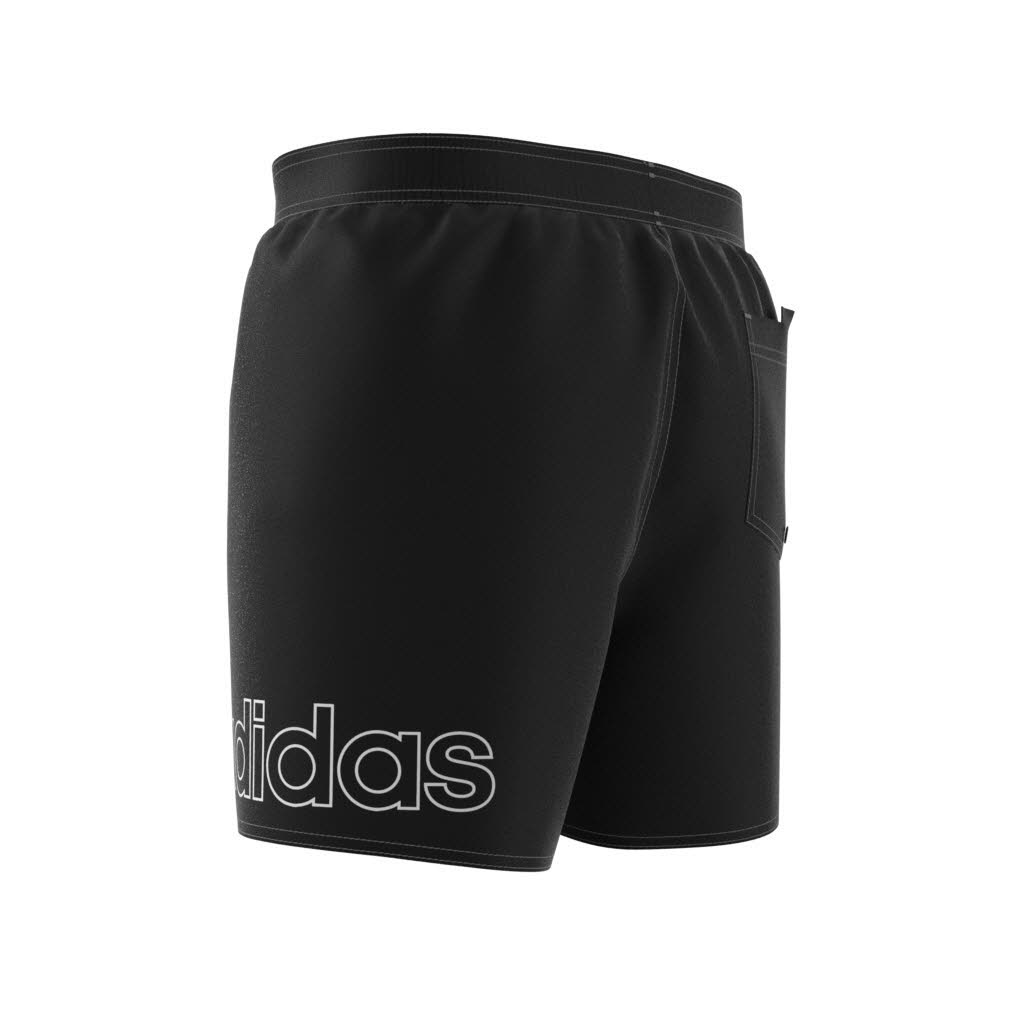 adidas Logo CLX Short Length Herren Badeshorts Badehose Schwimmhose schwarz NEU