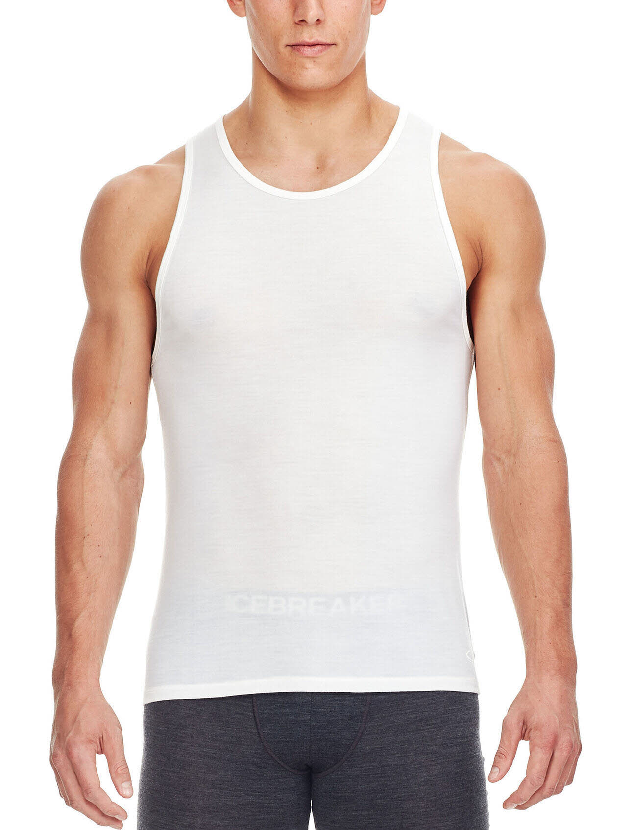 Icebreaker Anatomic Tank Top Herren ärmelloses Oberteil Unterhemd snow NEU