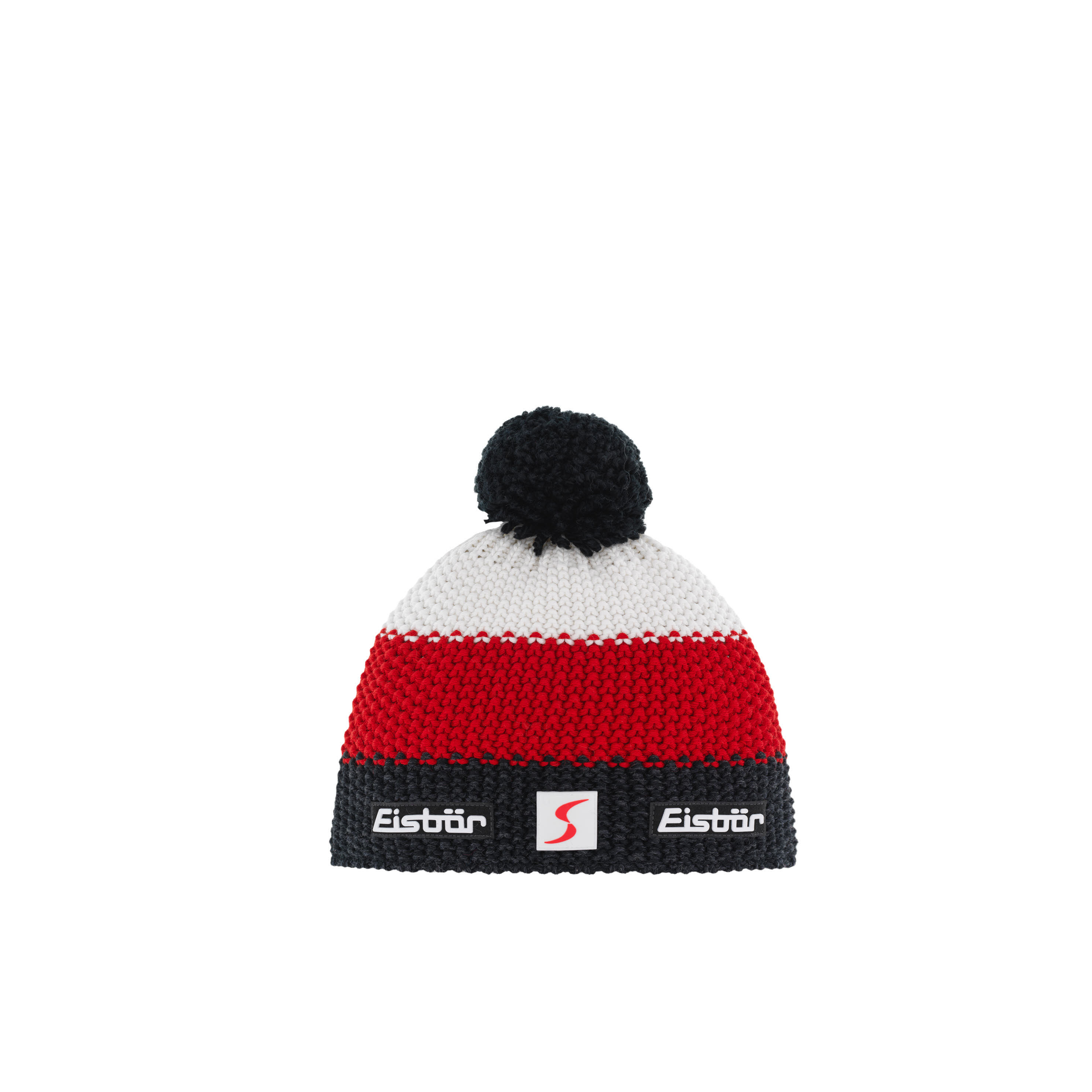 Eisbär Star Pompon Sp Kids Kinder Strickmütze Bommelmütze rot