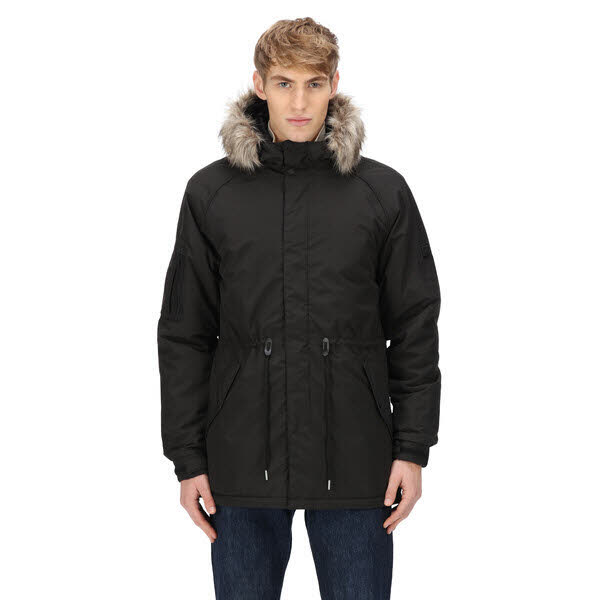 Regatta Salinger III Parka Jacke Freizeitjacke modisch Herren schwarz