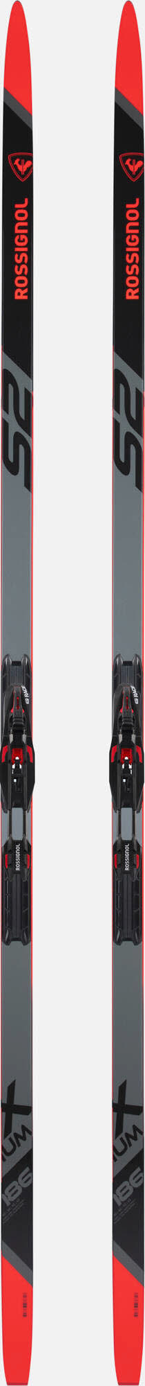 Rossignol X-IUM SKATING + R-SKATE-Bindung Skating-Ski schwarz grau rot