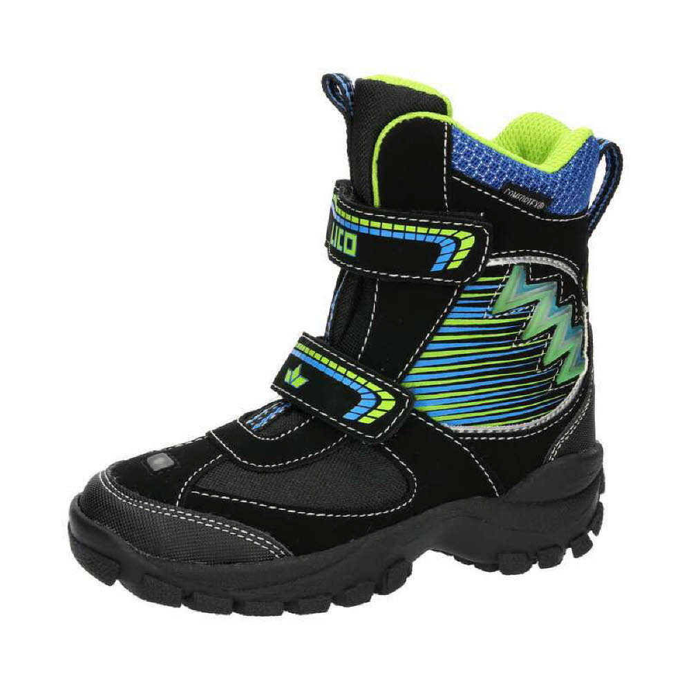 LICO Snowboot Glint V Blinky Wasserdicht Atmungsaktiv mit Warmfutter Kinder grau