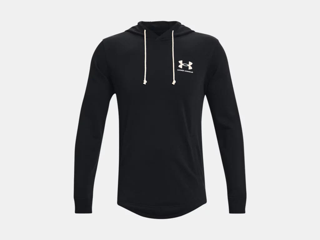 Under Armour Rival Terry Hoodie Kapuzenpullover Sweatshirt Herren schwarz NEU