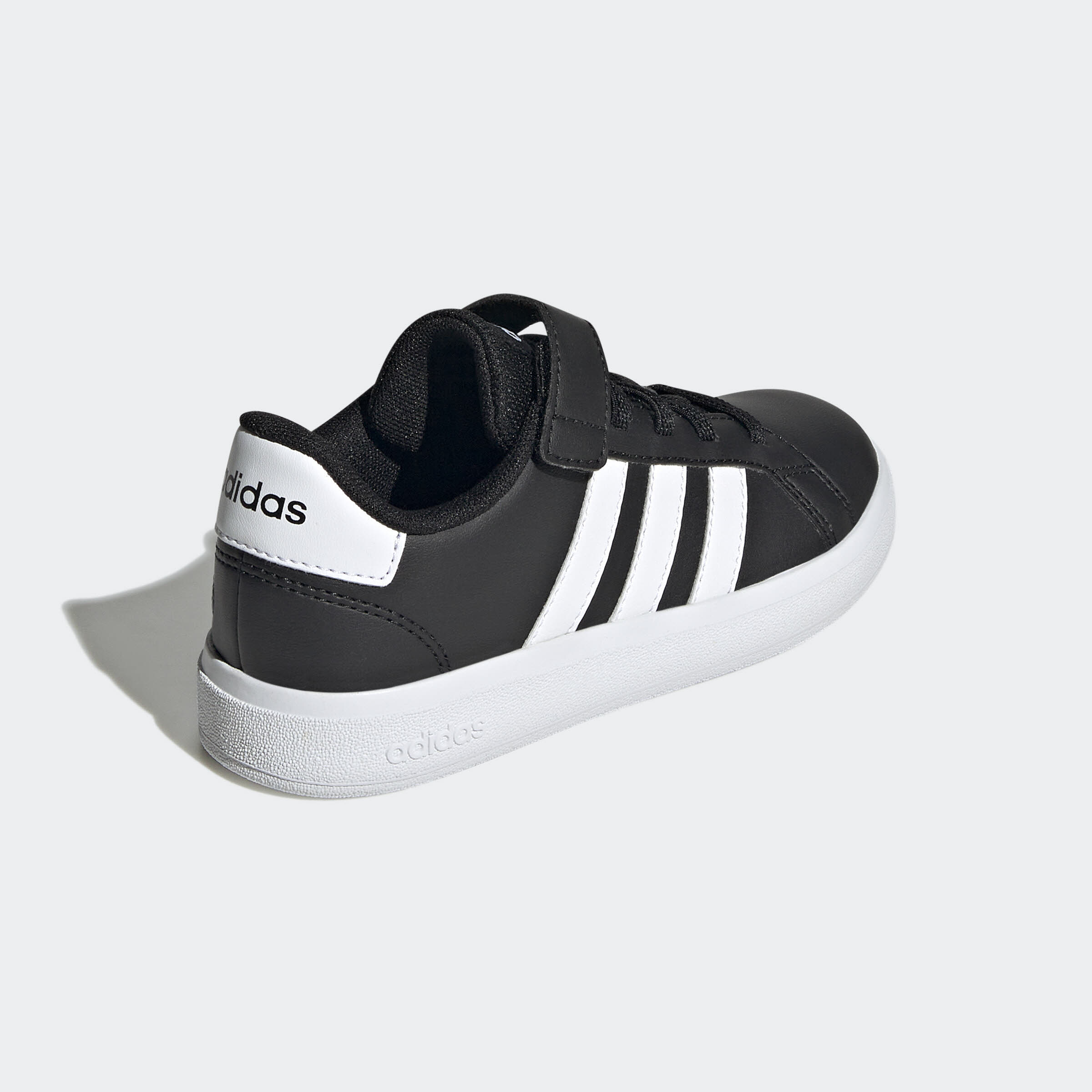 adidas Grand Court Lifestyle Jungen Top Strap Schuh Lifestyle Schuh schwarz