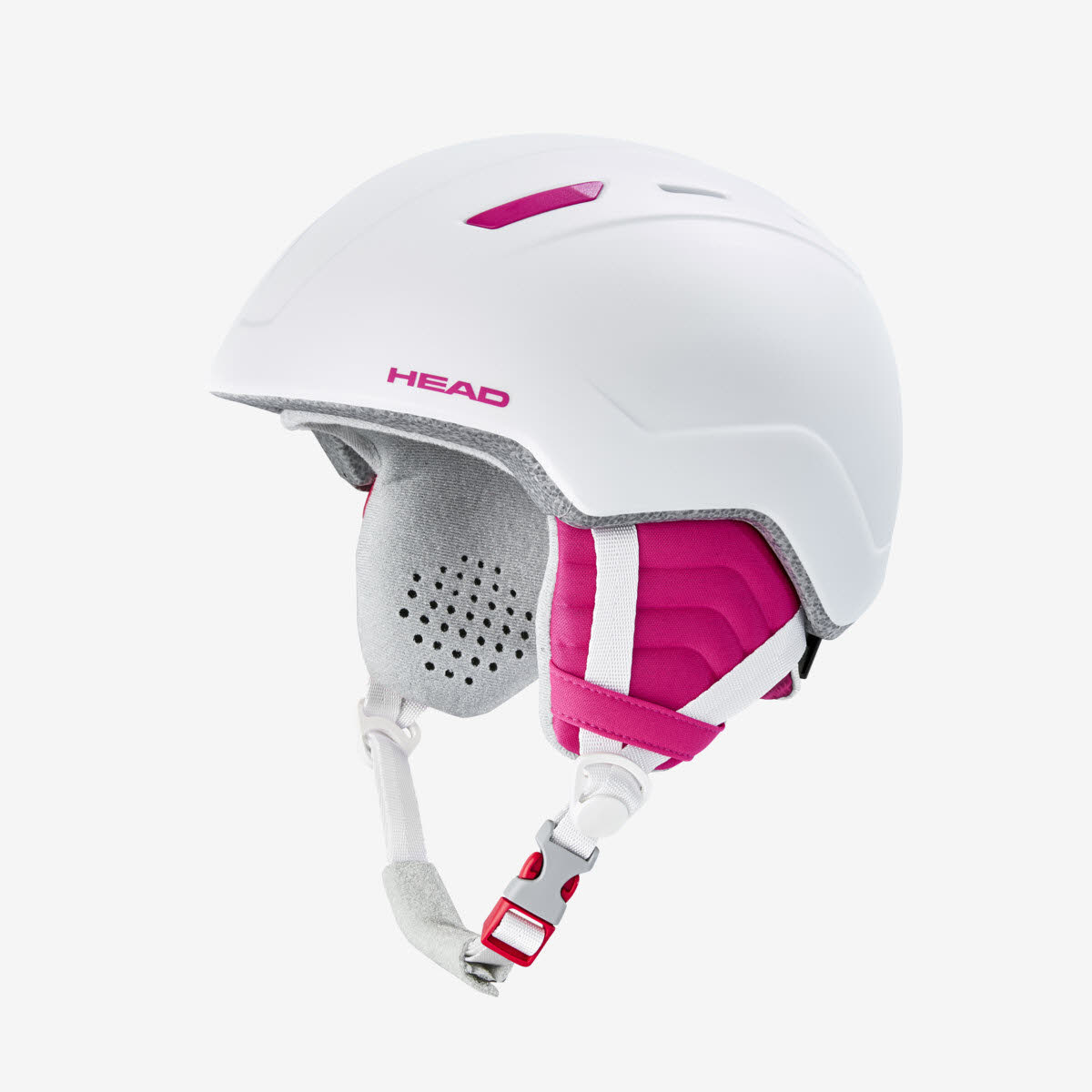 HEAD MAJA Junior Ski Helm Mädchen abnehmbare Ohrenschützer weiß