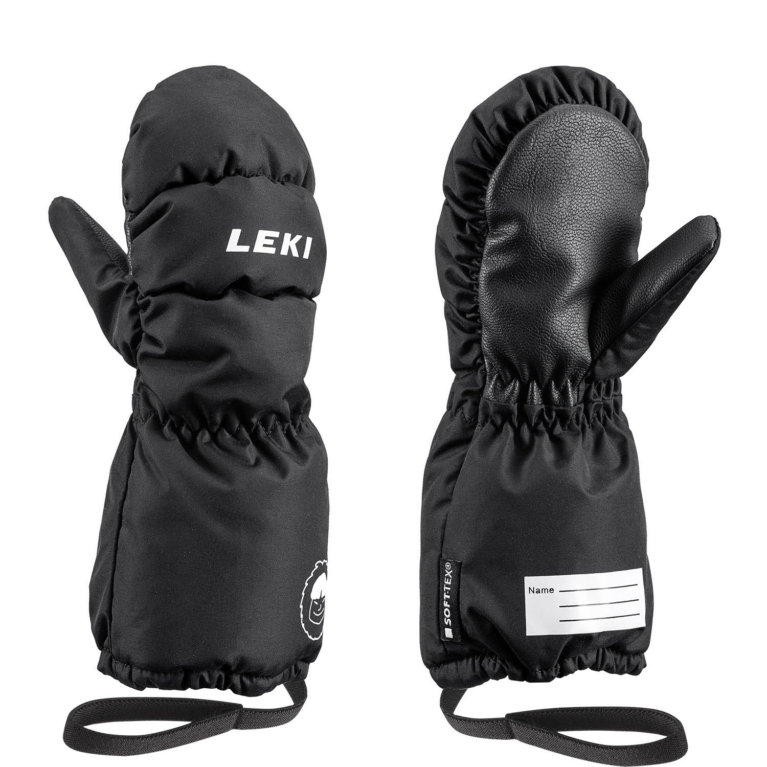 Leki Little Eskimo Jungen Fäustlinge warm Komfort Outdoor Freizeit schwarz NEU