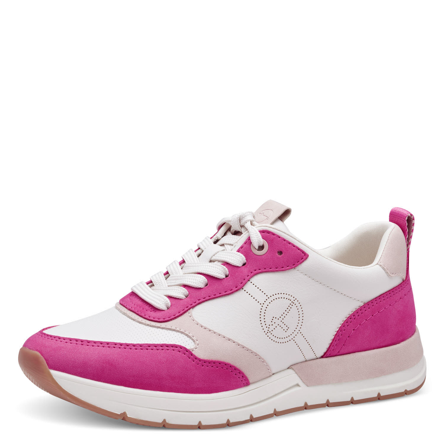 Tamaris Schnürer Sneaker Damen pink weiß