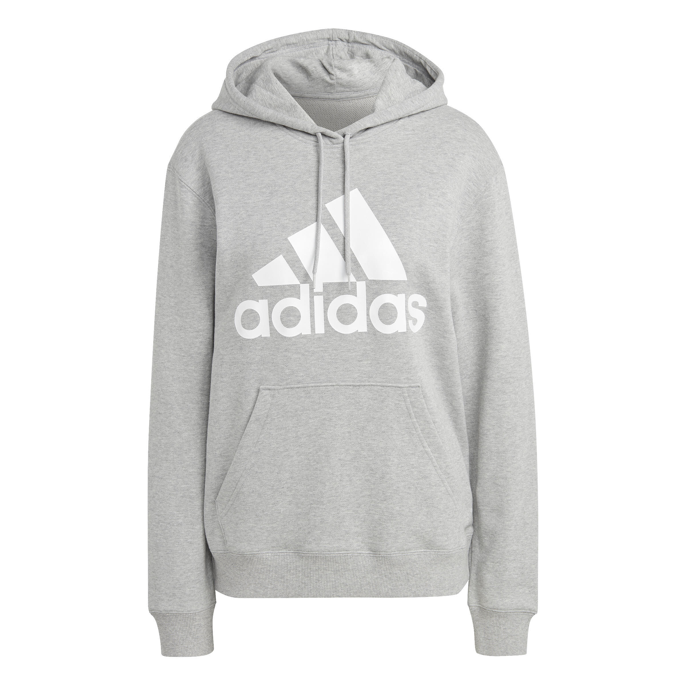 adidas LOUNGEWEAR Essentials Logo Fleece Hoodie Damen hellgrau