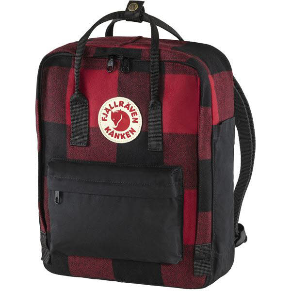 Fjällräven Kanken Re-Wool Tagesrucksack Schulrucksack red/black