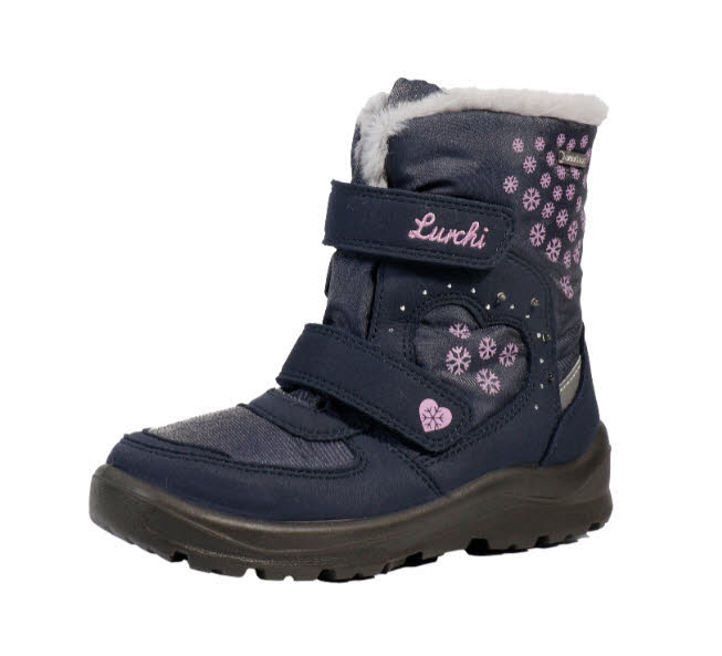 Lurchi Stiefel Kimiko-SYMPATEX Winterstiefel Kinder dunkelblau