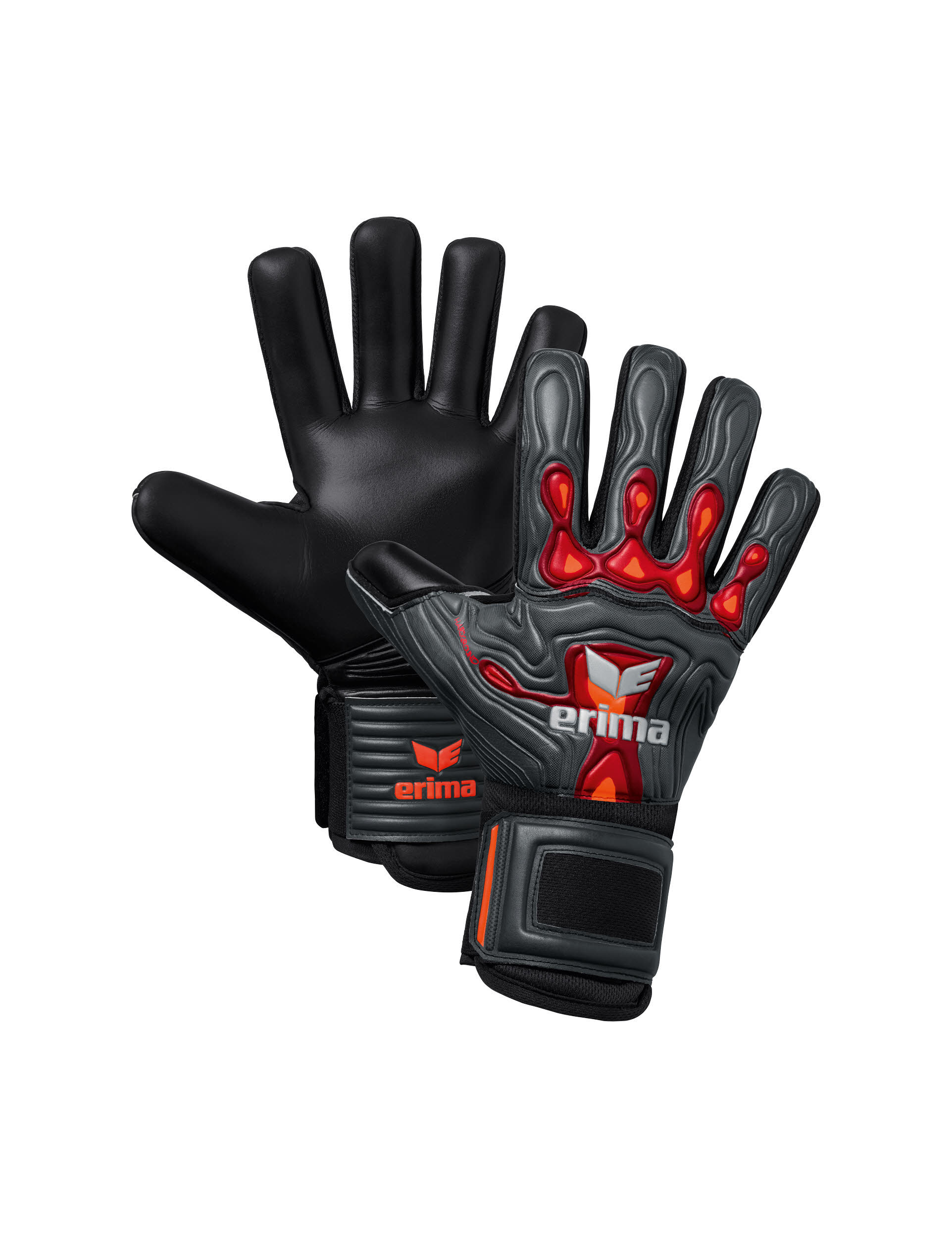 erima Flex-Ray Hardground FS Torwarthandschuhe Fingersave negativer Schnitt rot