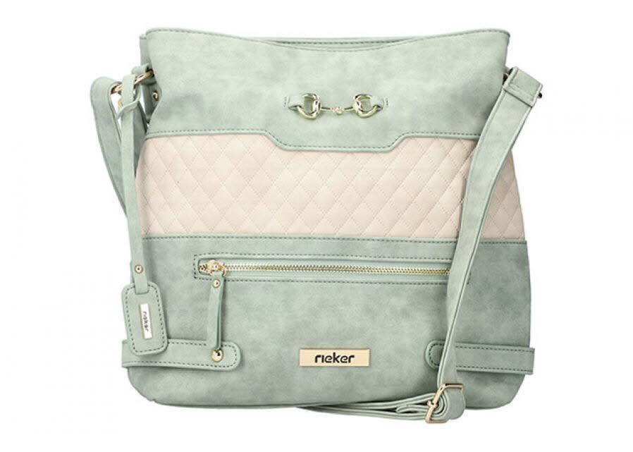 Rieker Handtasche Damen mintgrün hellbeige NEU