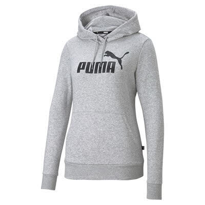 Puma Essentials Logo Hoodie Kapuzenpullover sportlich modisch Damen grau NEU