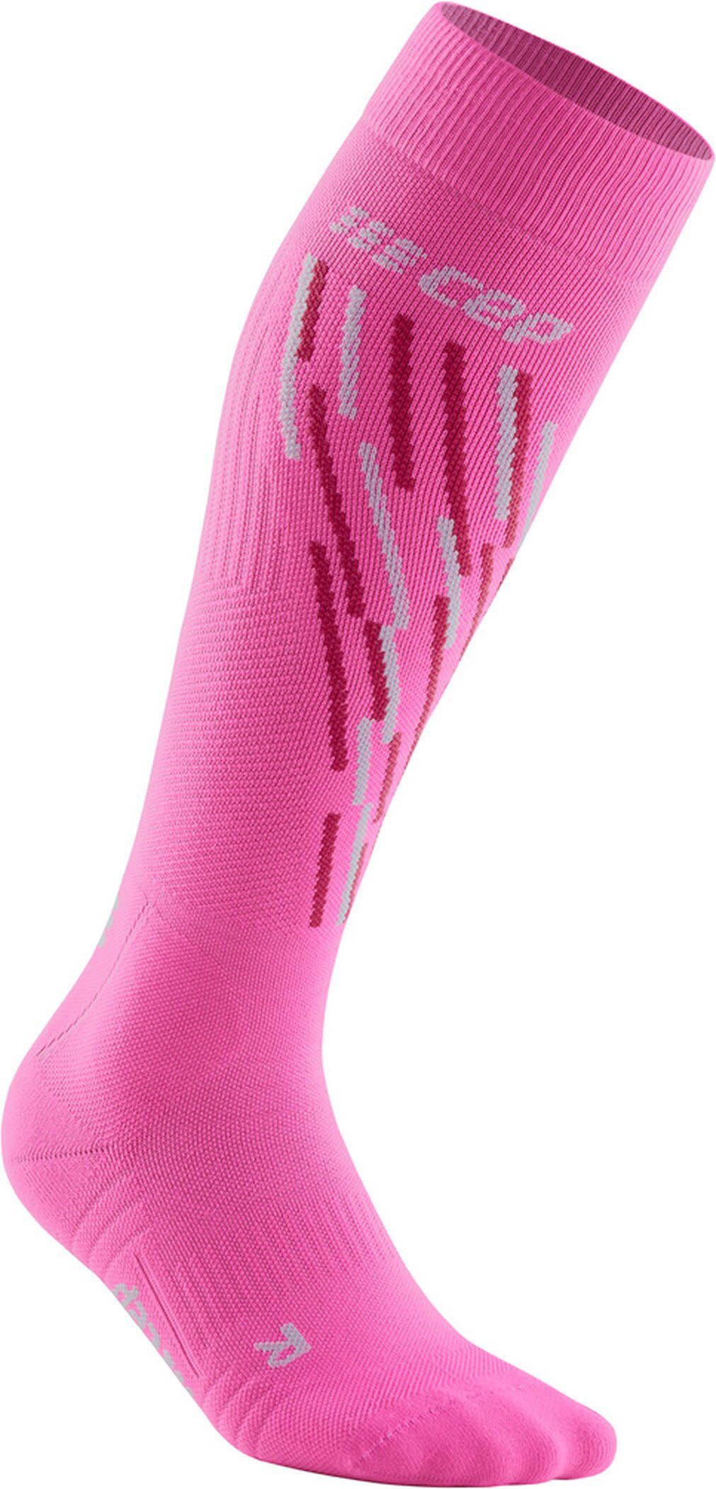 cep Ski thermo Damen Skisocken Kompression Funktion rosa