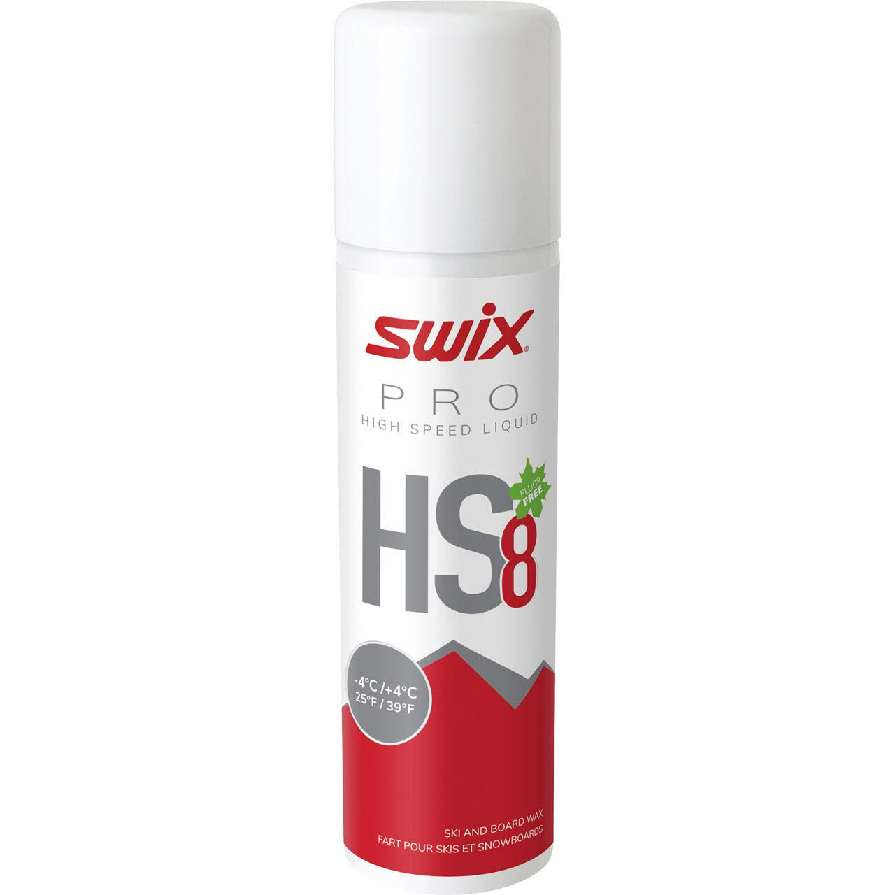 Swix HS8 Liq RED Wachsspray Flüssigwachs -4°C bis 4°C NEU